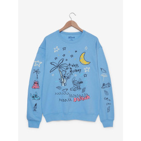 Disney Lilo & Stitch Doodled Stitch Icons Women's col rond - Préco Décembre 202433619530_hi?$productMainDesktop$&fmt=auto