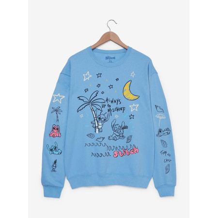 Disney Lilo & Stitch Doodled Stitch Icons Women's col rond - Préco Décembre 202433619530_hi?$productMainDesktop$&fmt=auto