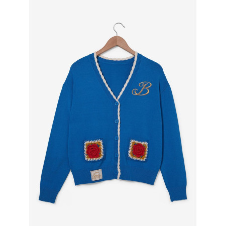 Disney Beauty and the Beast Belle Roses Crochet Women's Cardigan  - Préco Décembre 202432822515_hi?$productMainDesktop$&fmt=auto