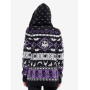 Her Universe l'étrange noël de Mr Jack Purple Fair Isle Girls Sherpa Cardigan - Préco Décembre 202432521658_av2?$productMainDesk