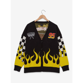 Disney Pixar Cars Lightning McQueen Flaming Checkered Women's Plus Size Cardigan  - Préco Janvier 202532656445_hi?$productMainDe