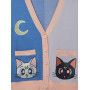 Pretty Guardian Sailor Moon Luna & Artemis Color Block Women's Cardigan  - Préco Janvier 202520669485_av1?$productMainDesktop$&f