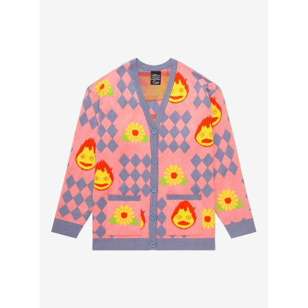 Studio Ghibli Howl's Moving Castle Howl's Diamonds & Calcifer Cardigan  - Préco Avril 202518523985_hi?$productMainDesktop$&fmt=a