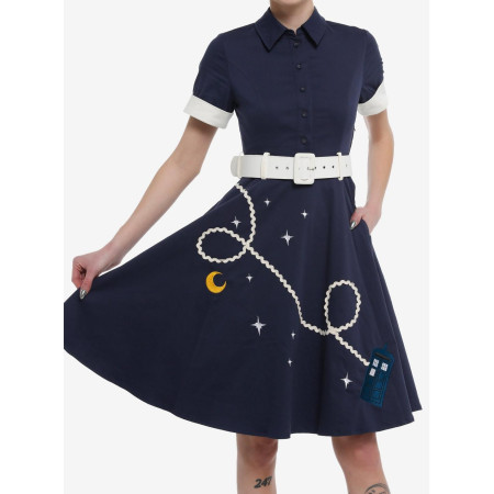 Her Universe Doctor Who Retro Dress With ceinture Her Universe Exclusive - Préco Avril 202531087325_hi?$productMainDesktop$&fmt=