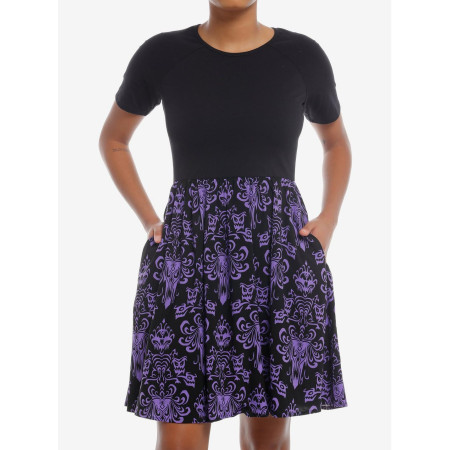 Her Universe Disney The Haunted Mansion Wallpaper T-Shirt Dress Her Universe Exclusive - Préco Avril 202532285289_hi?$productMai