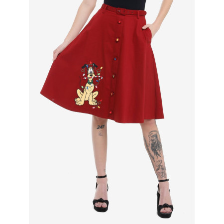 Her Universe Disney Pluto Holiday Retro Skirt Her Universe Exclusive - Préco Avril 202532602290_hi?$productMainDesktop$&fmt=auto