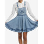 Her Universe Disney Cinderella Flared Denim Shortalls Her Universe Exclusive - Préco Avril 202533406844_hi?$productMainDesktop$&